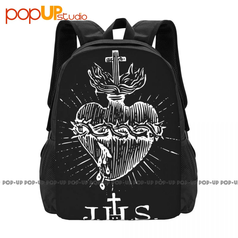 Sacred Heart Of Jesus Christ Large Capacity Beach Bag