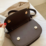 PU Leather Crossbody Bag for Women Winter Shoulder Chest Bag