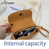 Women's Leather Saddle Bags Crossbody Handbag