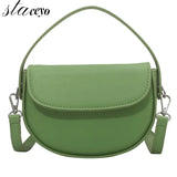Women's Leather Saddle Bags Crossbody Handbag