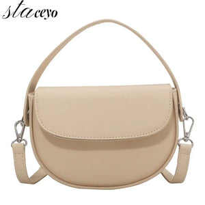 Women's Leather Saddle Bags Crossbody Handbag