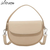 Women's Leather Saddle Bags Crossbody Handbag