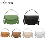 Women's Leather Saddle Bags Crossbody Handbag