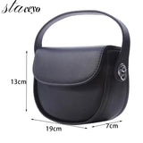 Women's Leather Saddle Bags Crossbody Handbag