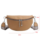 Women's Saddle Shoulder Bag Crossbody Chest Bag PU Leather Fanny Pack