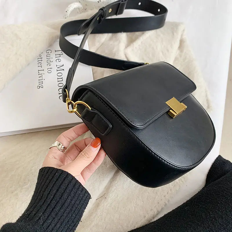 Vintage Leather Crossbody Bag Small Handbag