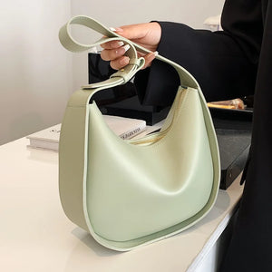 Women's Crossbody Shoulder Bag Solid PU Leather Handbag