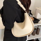 Women's Crossbody Shoulder Bag Solid PU Leather Handbag