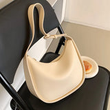 Women's Crossbody Shoulder Bag Solid PU Leather Handbag