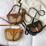 Small Vintage Leather Shoulder Bag Crossbody Bag