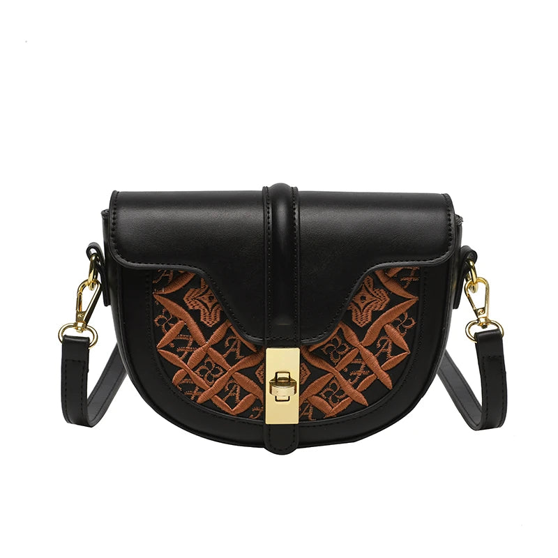 Small Vintage Leather Shoulder Bag Crossbody Bag