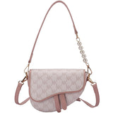 Leather Saddle Bag Crossbody Shoulder Underarm Side Bag for Women
