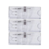 3 Pcs Clear Hard Plastic Name Tag Holder with Clip