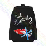Saint 12 Laurent Lips Backpack Beach Gym Tote School Sport Bag