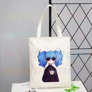 Sally Face Graphic Shopping Bag Eco Canvas Shopper Bolsas De Tela