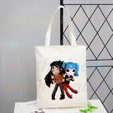 Sally Face Graphic Shopping Bag Eco Canvas Shopper Bolsas De Tela