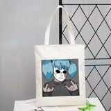 Sally Face Graphic Shopping Bag Eco Canvas Shopper Bolsas De Tela