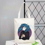 Sally Face Graphic Shopping Bag Eco Canvas Shopper Bolsas De Tela