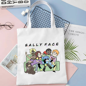 Sally Face Harajuku Canvas Tote Bag