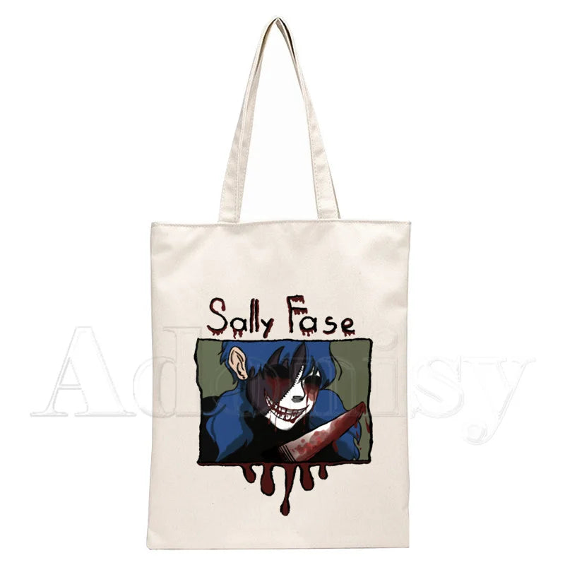Sally Face Harajuku Canvas Tote Bag