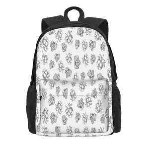 Salmonberry Pattern Backpacks Men's/Women's Eco-Friendly Teens