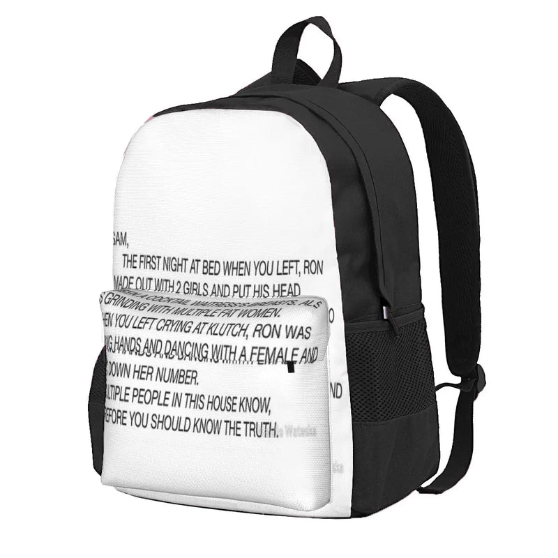 Jersey Shore 1 Backpacks Men's & Women's Back Bag