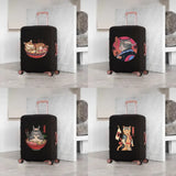 Samurai Cat Luggage Cover Protective Scratch-resistant Dust-proof 18-32 Inch