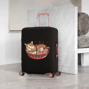 Samurai Cat Luggage Cover Protects 18-32 Inch Travel Set