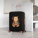 Samurai Cat Luggage Cover Protects 18-32 Inch Travel Set