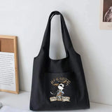 Samurai Pattern Canvas Vest Bag Casual Tote Bags