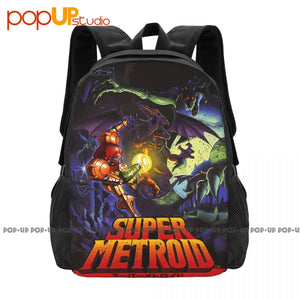 Samus Metroid Cover Graphic Backpack Large Capacity