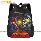 Samus Metroid Cover Graphic Backpack Large Capacity