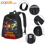 Samus Metroid Cover Graphic Backpack Large Capacity