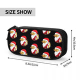 Santa Claus Rubber Duckie Pen Box Student School Anime Zipper Pen Bag