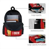 Santa's Coming I Know Him Backpacks Men's Backpacks Bags For Women
