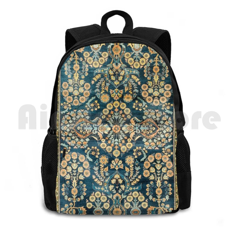 Sarouk Antique Persian Rug Print Outdoor Backpack