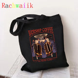 Vintage Harajuku Shopper Bag Canvas Shoulder Large-capacity