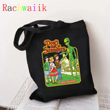 Vintage Harajuku Shopper Bag Canvas Shoulder Large-capacity