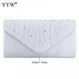 Satin Envelope Bag Evening Party Clutch Female Chain Handbags Shoulder Purse