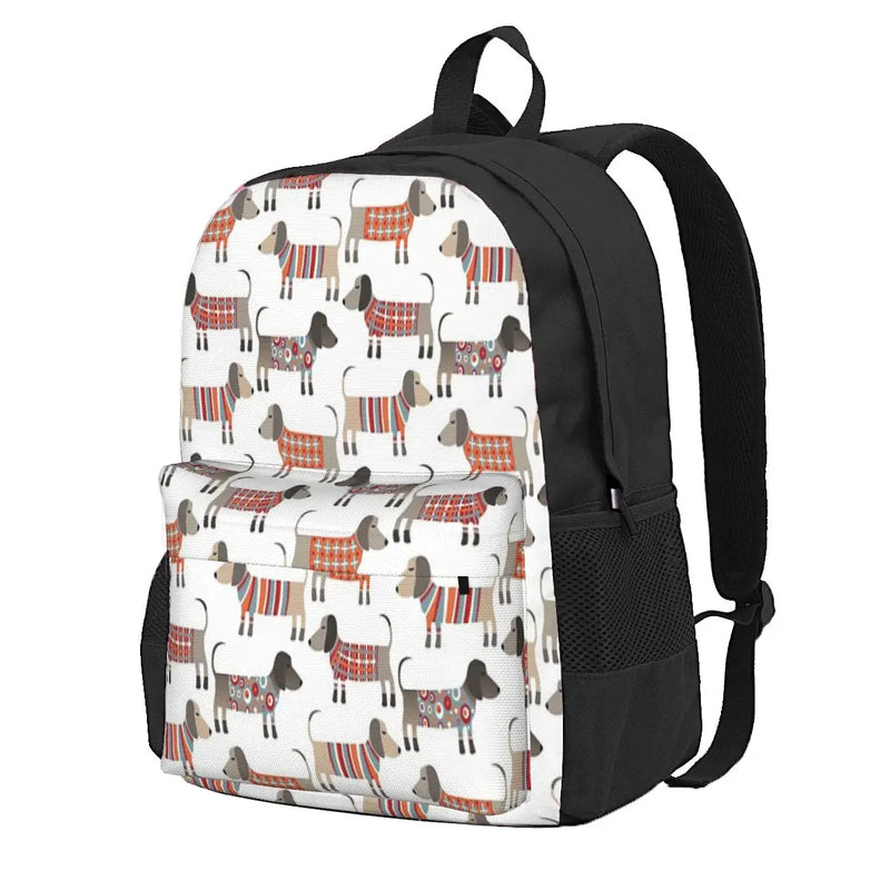 Sausage Dogs Sweater Backpack Men Women Child Travel Bag
