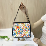 Saxophone Musical Instrument Print Handbag Style Underarm Bag