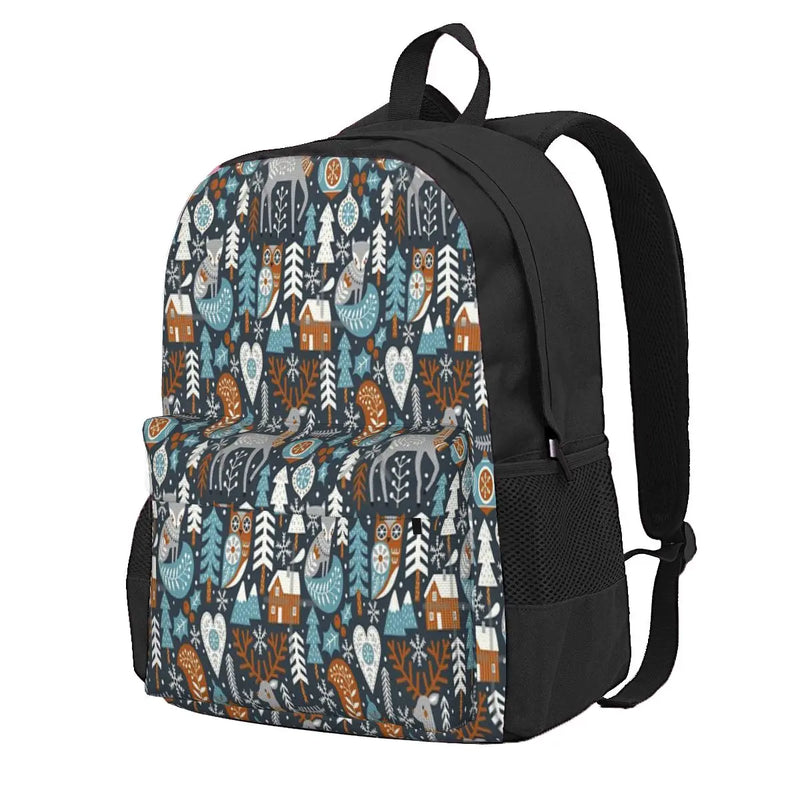 Nordic Christmas Dark Backpacks Men's & Women's Anime Bags