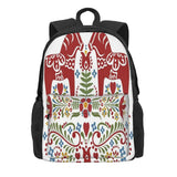 Scandinavian Dala Horse Swedish Folk 1 Backpacks Men's Backpacks Bags