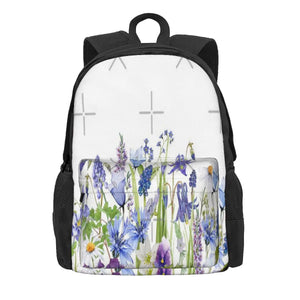 Scandinavian Wildflower Summer Meadow 1 Backpacks