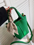 Green Pu Leather Women's Shoulder Crossbody Bag Shopper Female Handbags