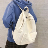 Canvas Girls Backpack Large Capacity Teen Travel Bag Mochila