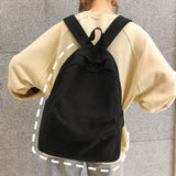 Canvas Girls Backpack Large Capacity Teen Travel Bag Mochila