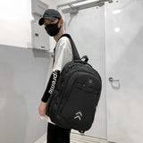 Durable Oxford Cloth School Backpack for Men