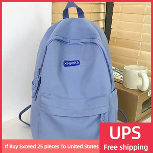 Lightweight Waterproof Nylon School Backpack Large Capacity Bagpack