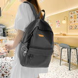 Lightweight Waterproof Nylon School Backpack Large Capacity Bagpack